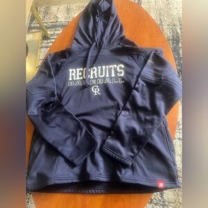 Navy Colorado Rockies Recruits Baseball Hoodie
